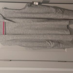 Cozy Gray Hooded Cardigan Vest